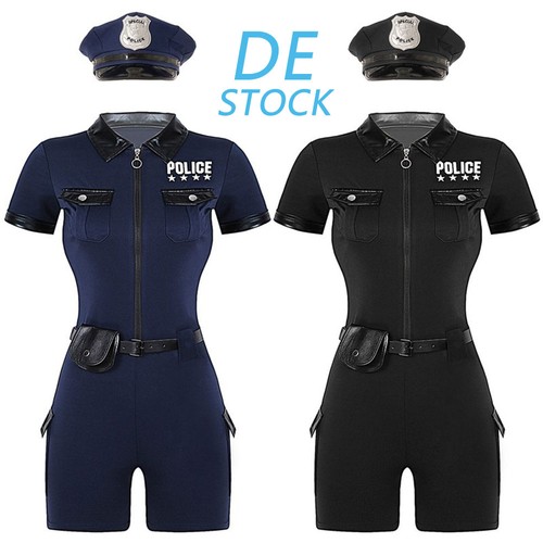 Damen polizistin kostüm - damen,