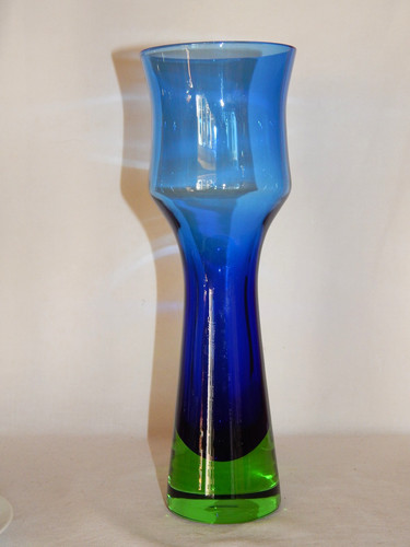 Vintage glas vase - vase, bo