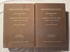 Blavatsky, H. P.: Isis Entschleiert - Erster und Zweiter Band - RAR