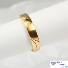 Ring Trauring Herrenring 585 Gold Glanz Matt Weite 65