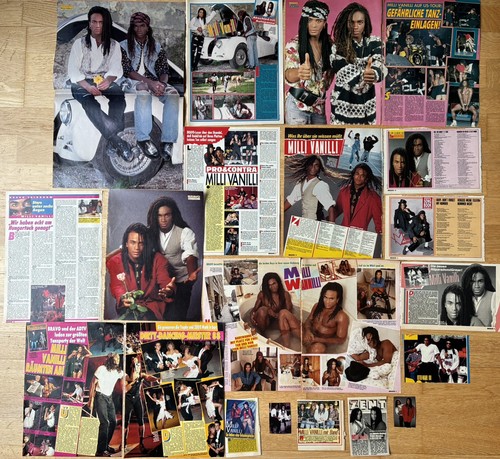 Milli vanilli poster clippings - milli,