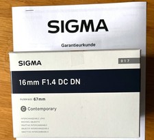 Sigma 16mm f/1,4 DC DN Canon EF-M Weitwinkel-Objektiv Garantie