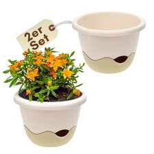 2er Set Blumentopf Hängeampel