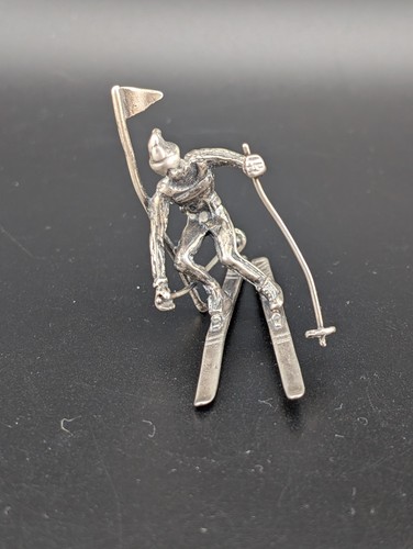 Miniatur ski slalom - ski, läufer