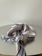 Damen Tuch Seidentuch Halstuch 53 x 53 cm rosa blau