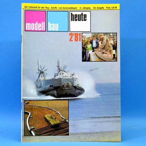 Modellbau heute 1981 gst ddr - modellbau,