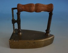 Antik Bügeleisen Messing mit