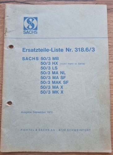 Ersatzteilliste sachs mb - ersatzteilliste, 50/3