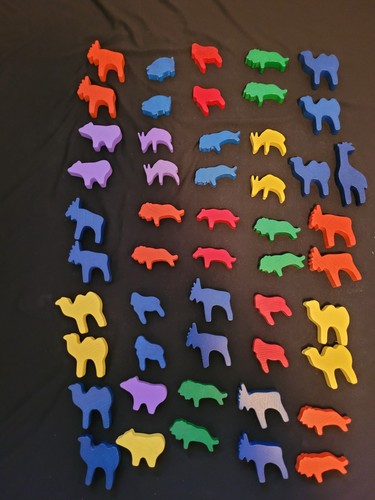 Holzspielzeug tiere bunt - holzspielzeug, 50