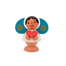 Miniaturfigur engel mit - engel, blauen