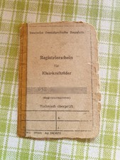 Papiere Registrierschein Simson Schwalbe Kr51/1 1973
