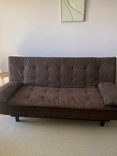 Klappbares Schlafsofa Couch mit Bettfunktion Bettsofa mit Tassenhalter Gästebett