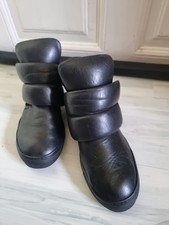 ?Rundholz Boots ?Schuhe ? Stiefel? in  BLACK ? Klettverschluss ?Wie Neu?