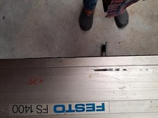 FESTO FS 1400, Führungsschiene, Aluminium, mit 2 leichten Beschädigungen