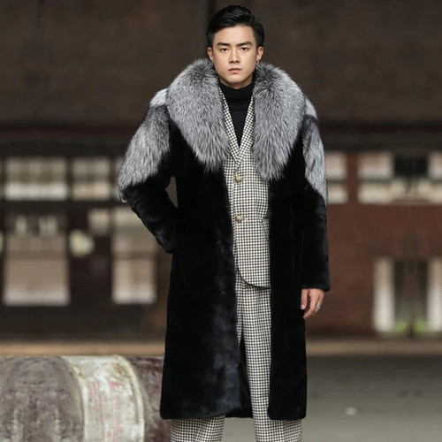 Herren wintermantel pelzmantel - herren,