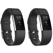 2x Ersatz Armband Schwarz für