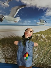 Handpuppe Hexe von KERSA Künstlerpuppen ca. 28 cm groß