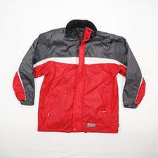 TCM Weather Gear Herren Regenjacke Gr. M rot - mehrfarbig Schrägtaschen Zipper