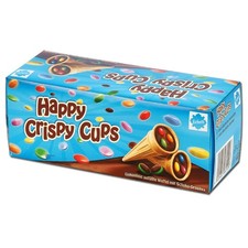 (19,50€/1kg) Eichetti Happy Crispy Cups, Waffelhörnchen, 100g Packung