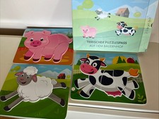 Holzpuzzle Tierischer Puzzlespass Auf Dem Bauernhof Wie Neu
