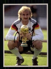Rudi Völler Autogrammkarte DFB Weltmeister 1990 Original Signiert