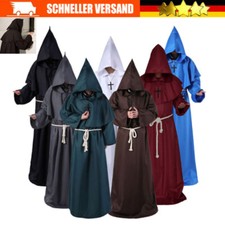 Mönch KarnevalKostüm Mönchskutte Karneval Geistlicher Priester Hoodies Umhang/
