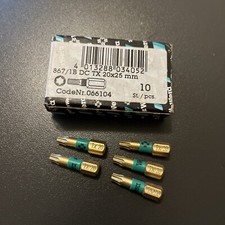 5 Stk. Wera 867/1 BDC Diamant Bit TX Torx Gr. 20 x 25 mm Neu aus OVP