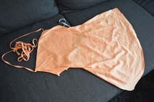 Satin Dessous Kleidchen Orange Rückenschnürung 36 von CHICME