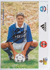 Michael Goossens FC Schalke 04 handsignierte Autogrammkarte 1997-98 Eurofighter