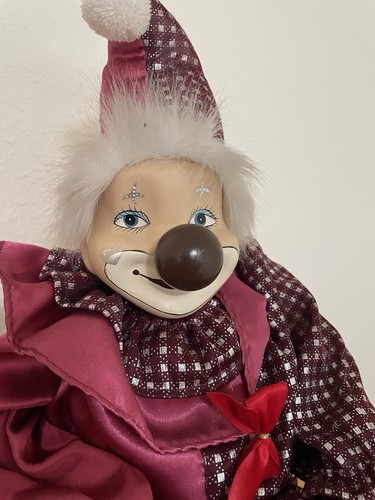 Harlekin clown puppe cm - puppe,