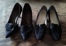 2 Paar schwarze Wildleder