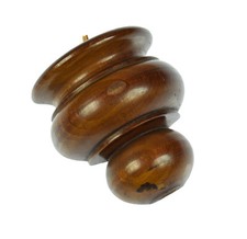 Alter Holzzapfen Zierteil Zapfen f Uhrengehäuse Regulator Wanduhr Uhrmacher