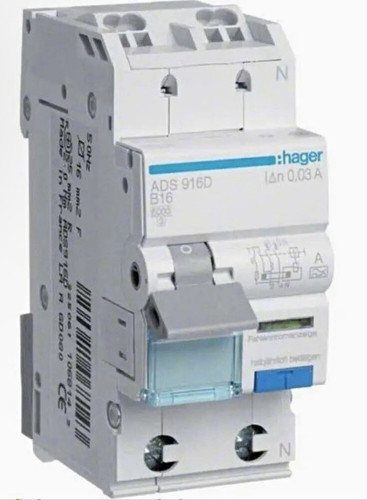 Hager ads916d n b16a - 1p+n,