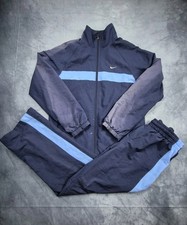 Nike Vintage Tracksuit M | Y2K 90s Retro Trainingsanzug | Herren | Blau