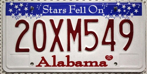 Alabama nummernschild usa - alabama,