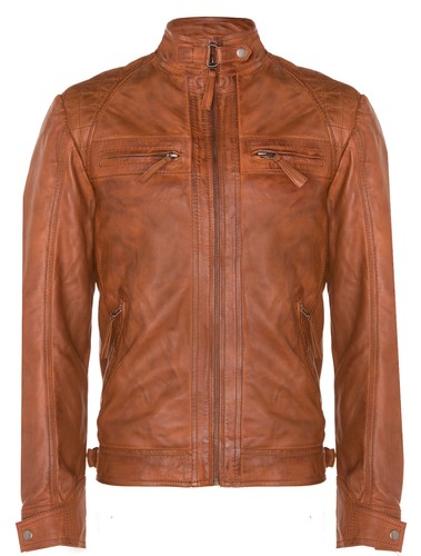 Herren vintage hellbraun leder - vintage,