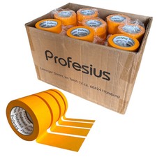 50x Goldband 50 m 19, 30, 38, 50 mm Kreppband, Malerkrepp Abdeckband Klebeband