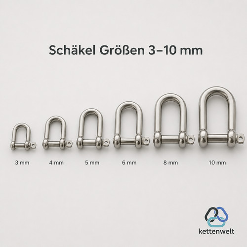 Schäkel edelstahl v4a aisi - edelstahl,