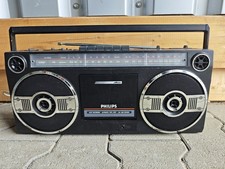 Phillips D8052 Radio Kassettenrekorder 80er Vintage RaR Mid Century 