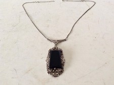 Art Déco Silber 925 Collier