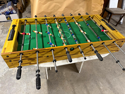 Tischkicker kickertisch holz - kickertisch,
