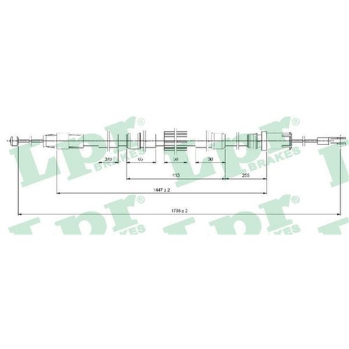 Lpr handbremsseil hinten - lpr,