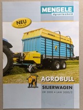 Mengele Agrobull Silierwagen Silagewagen Ladewagen Prospekt Traktor Schlepper