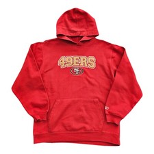 Reebok San Francisco 49ers Kinder Hoodie Alter 14/16 rot US Fußball Sweatshirt K244