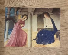 1 christl. Kunst Postkarte, Verkündigung, Engel, Fra Angelico, Neu