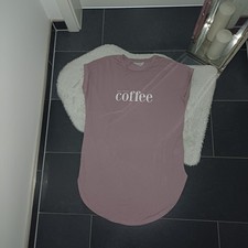 Neu Schlafhemd L 42 44 Schlafanzug Longshirt lila coffee TopZustand