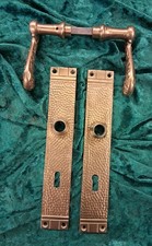 Antike Drückergarnitur Messing Jugendstil um 1900