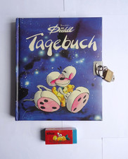 Vintage Diddl Tagebuch mit Schloss + Diddl Radiergummi in OVP sehr guter Zustand