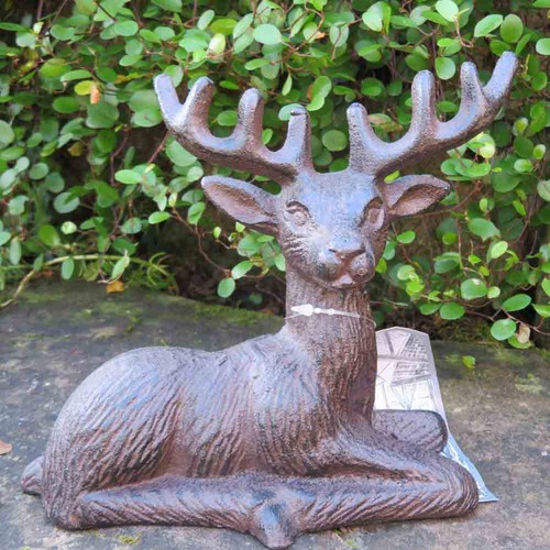 Hirsch liegend gusseisen - hirsch,