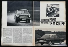 Ford Taunus P4 12M Coupé mit 55 PS - Testbericht von 1964 auf 4 Seiten